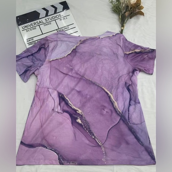 Plus Size Tie Dye Blouse - Picture 4 of 5